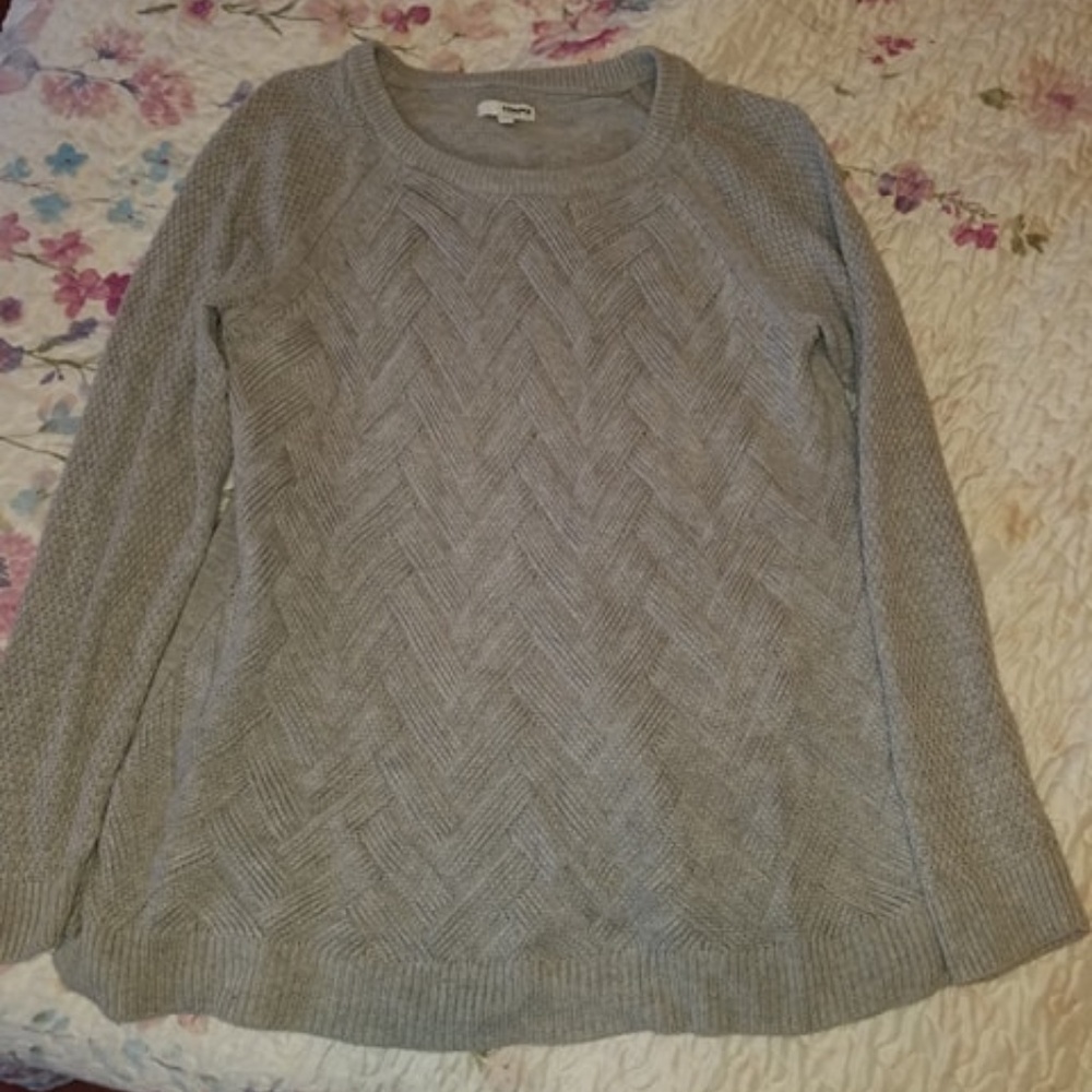 3 for $25: Sonoma Gray Patterned Sweater